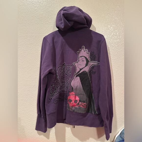 Disney Parks Evil Queen Villain Snow White Purple Embellished Zip Jacket XL - Picture 5 of 8